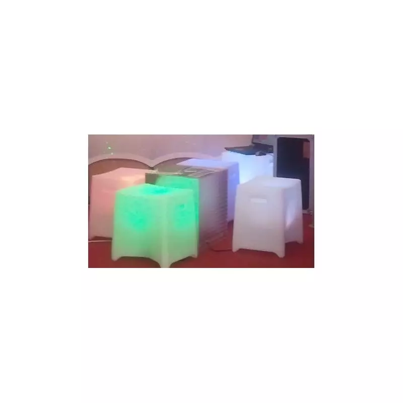 Location Tabouret translucide à led