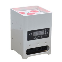 Location Projecteur de décoration sur batterie 50W RGBW DMX HF (Blanc)