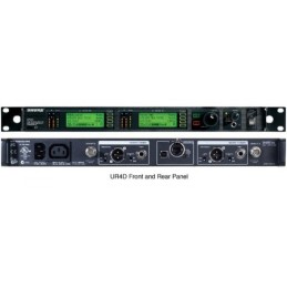 Location micros double HF SHURE J5E UR4D+ 578-638 MHZ