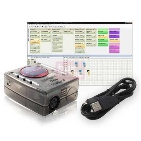 Location Logiciel et interface dmx 128 canaux