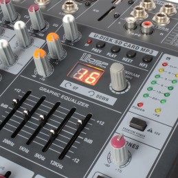 Location console de mixage amplifiée USB/SD/MP3 2x300watts SKYTEC