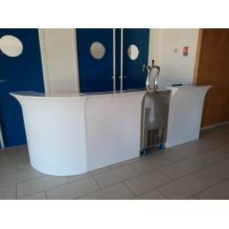 location Bar lumineux à led / Banque d' accueil en vendee