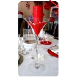 Centre de table "Verre cocktail" (vide)