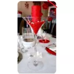 Centre de table "Verre cocktail" (vide)