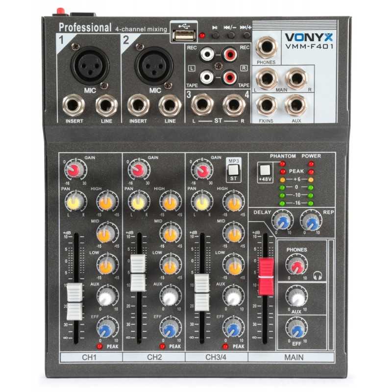 Location table de mixage 4 canaux USB VONYX VMM F401