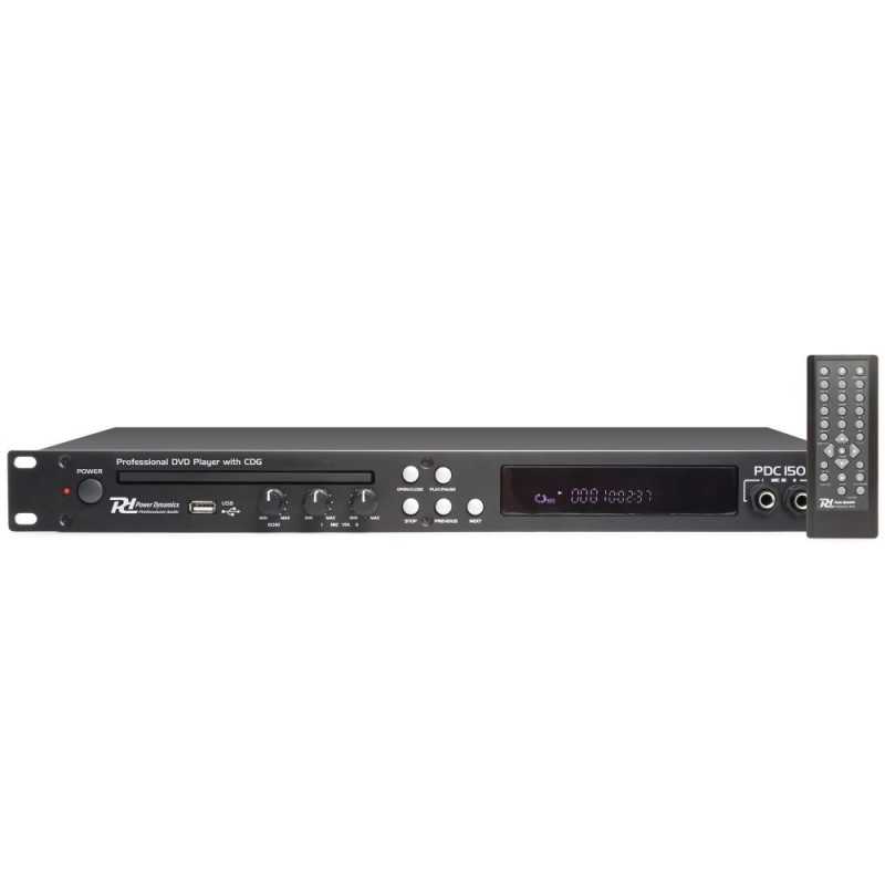 Location Power Dynamics PDC150 Lecteur DVD 19“, avec CD+G et USB