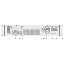 Location amplificateur 1x480w 100 volts MONACOR PA1480