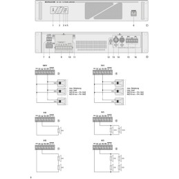 Location amplificateur 1x480w 100 volts MONACOR PA1480