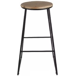 Location tabouret industriel noir metal et assise bois en vendée, la roche sur yon, les sables d olonne, Talmont st Hilaire