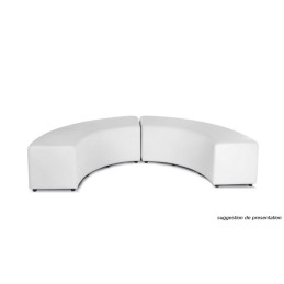 location ensemble banquette lounge blanche en vendee