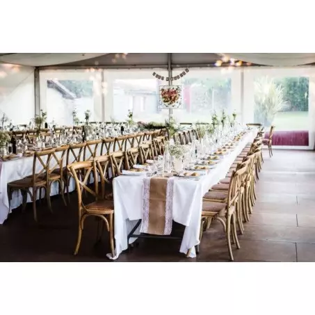 location de nappe rectangulaire pour vos tables mariage en Vendée