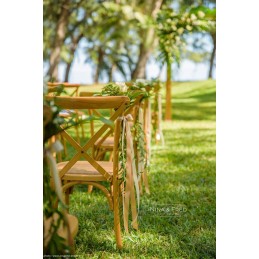 Location chaise bistrot dos croisé en vendée