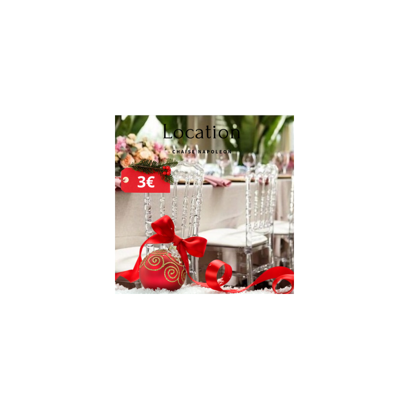 location chaise transparente noel
