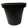 Pot zinc noir rond en location